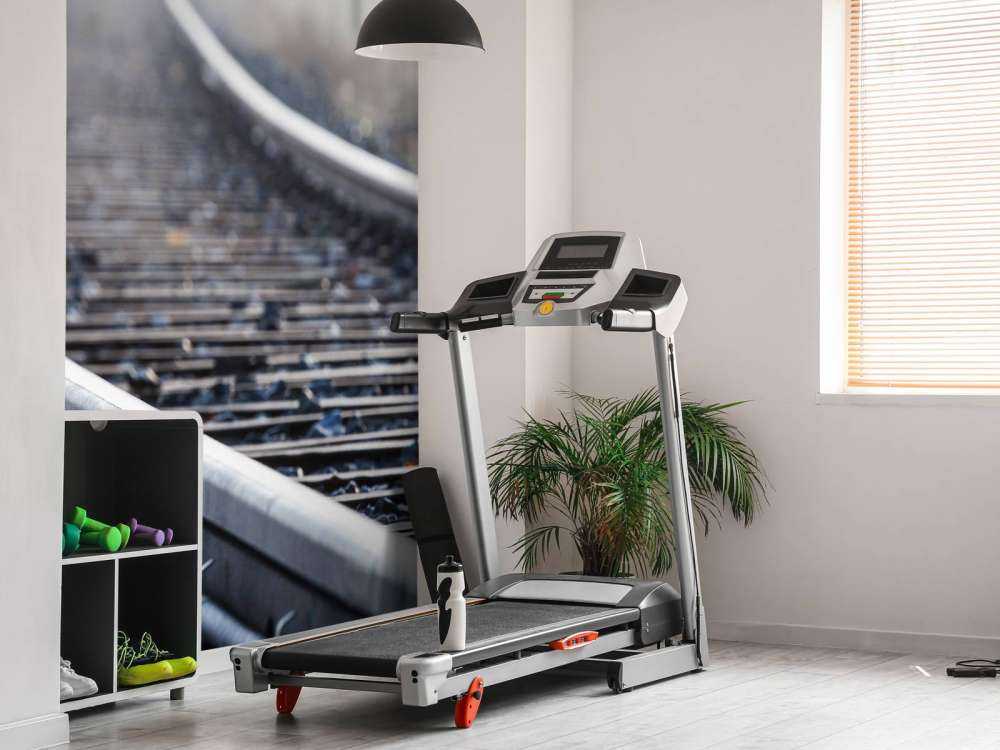 Train track in the morning mist