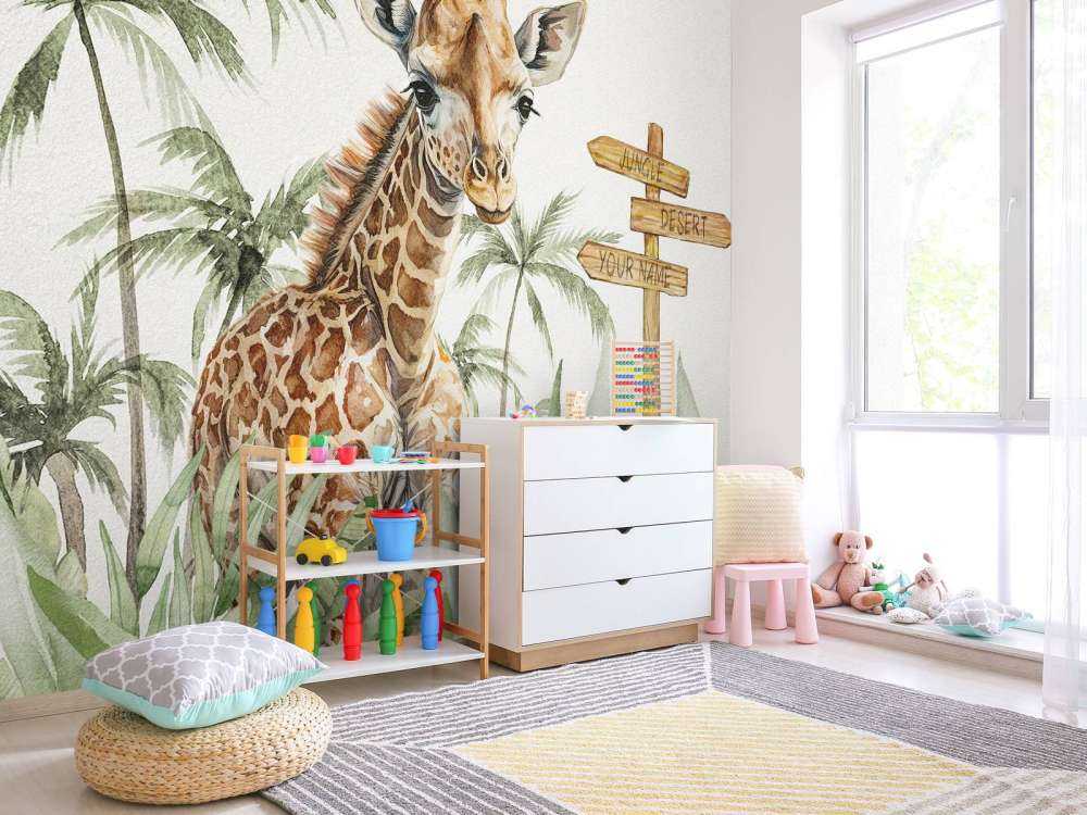 Baby jungle giraffe