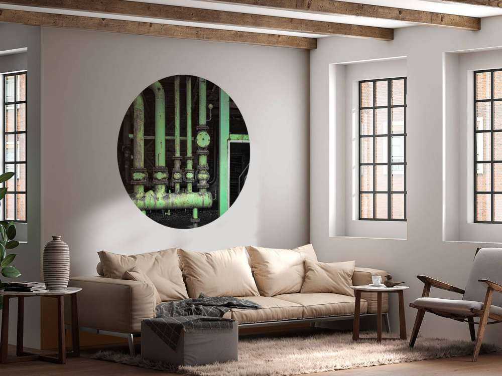 Old green coloured tubes