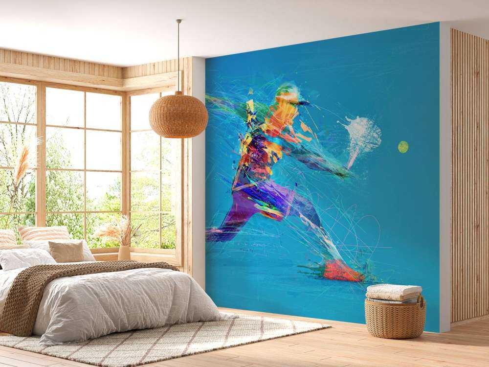 Illustrated tennis player 