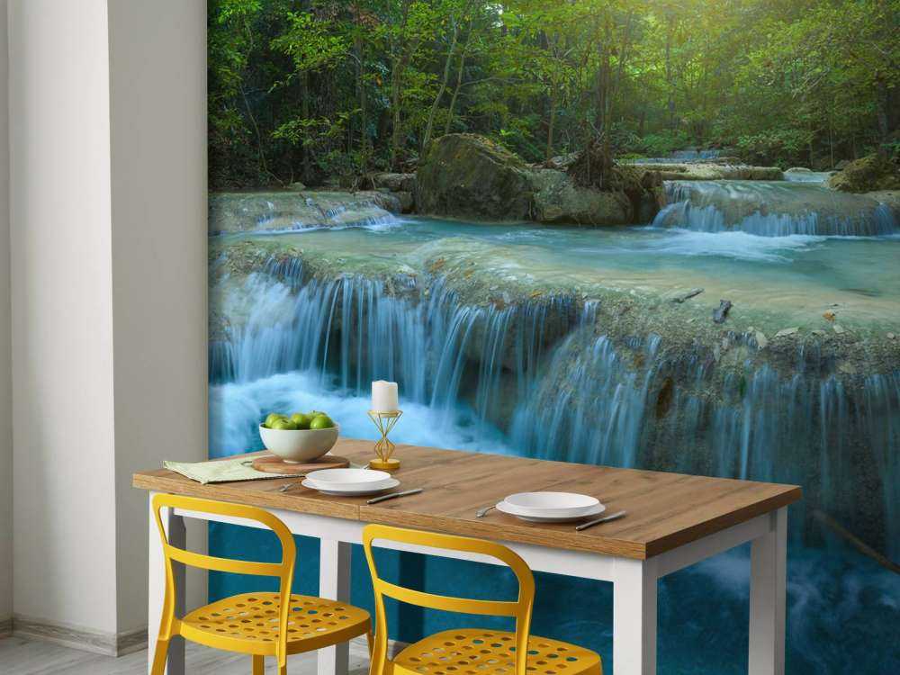 Beautiful deep waterfall