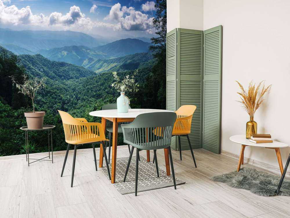 Green tropical forest