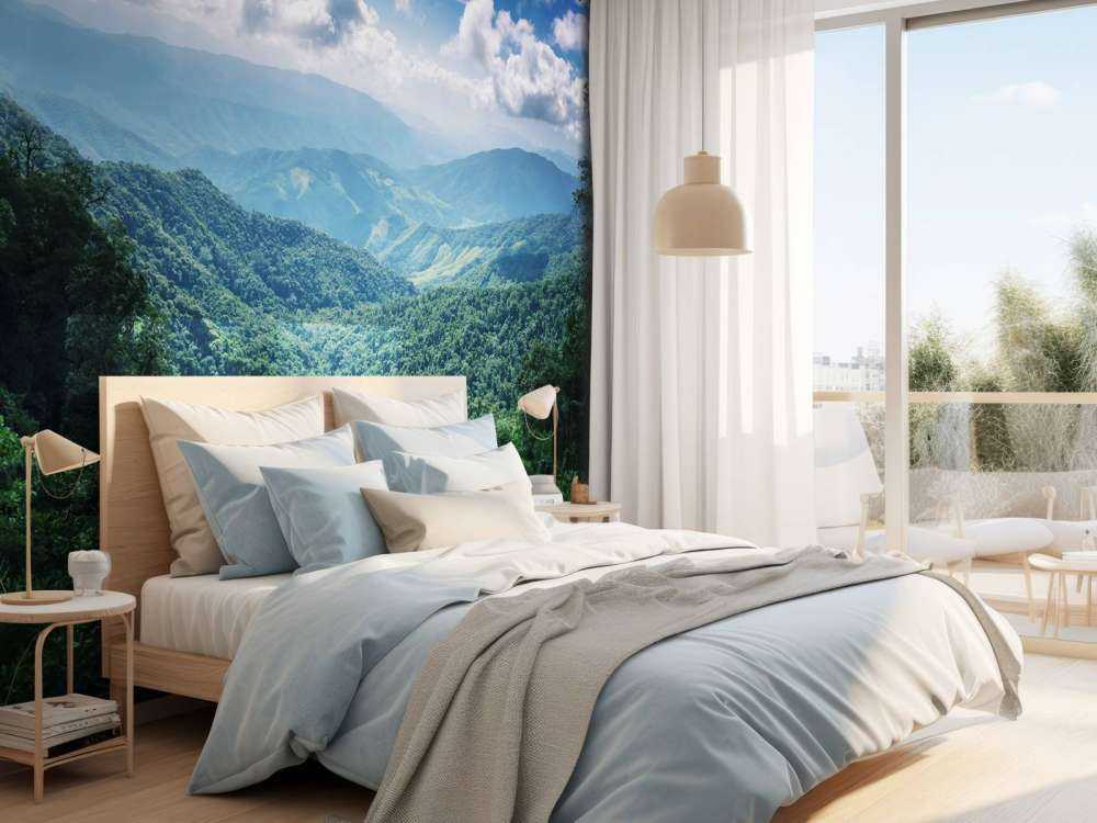 Green tropical forest