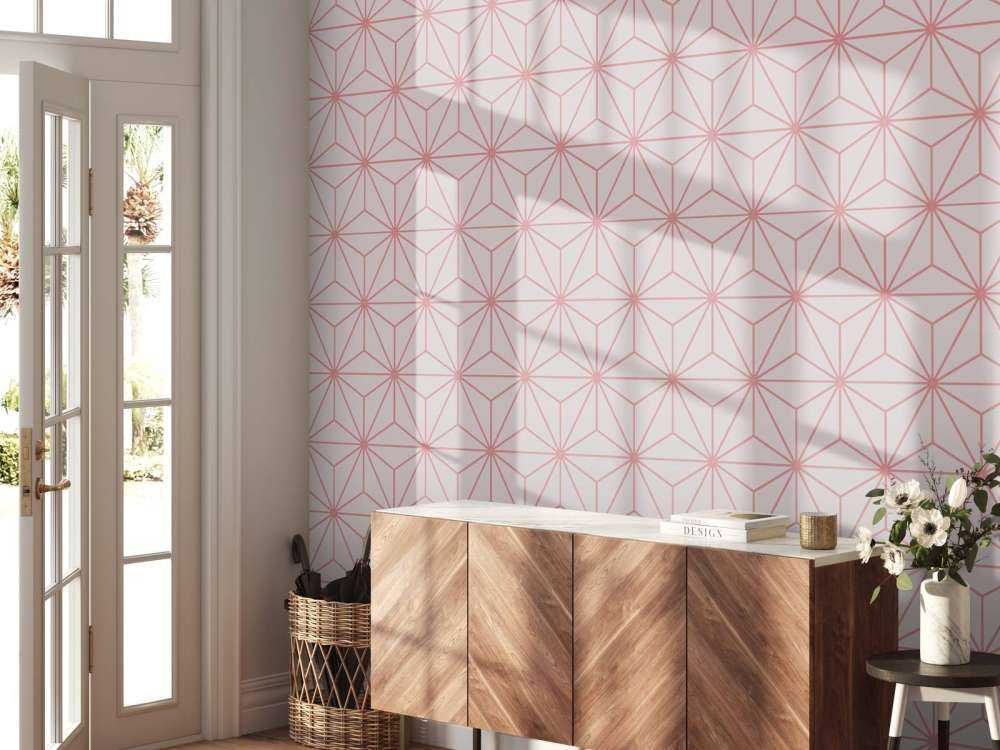 Geometric stars, white