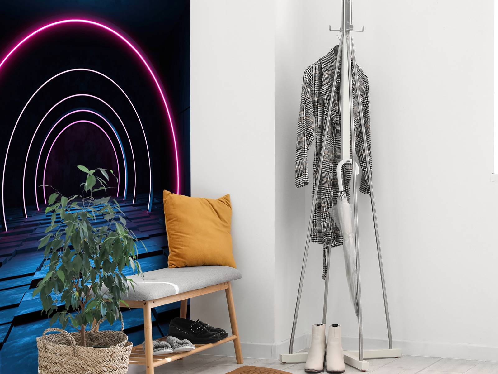 Modern futuristic hallway