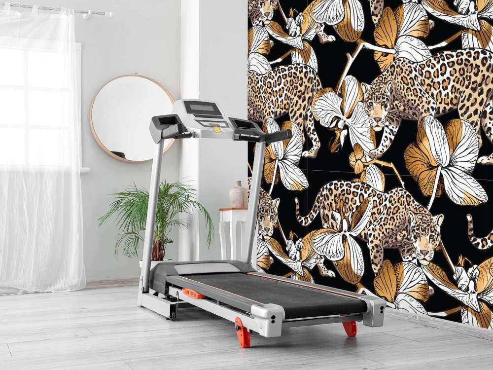 Jaguars between the orchids