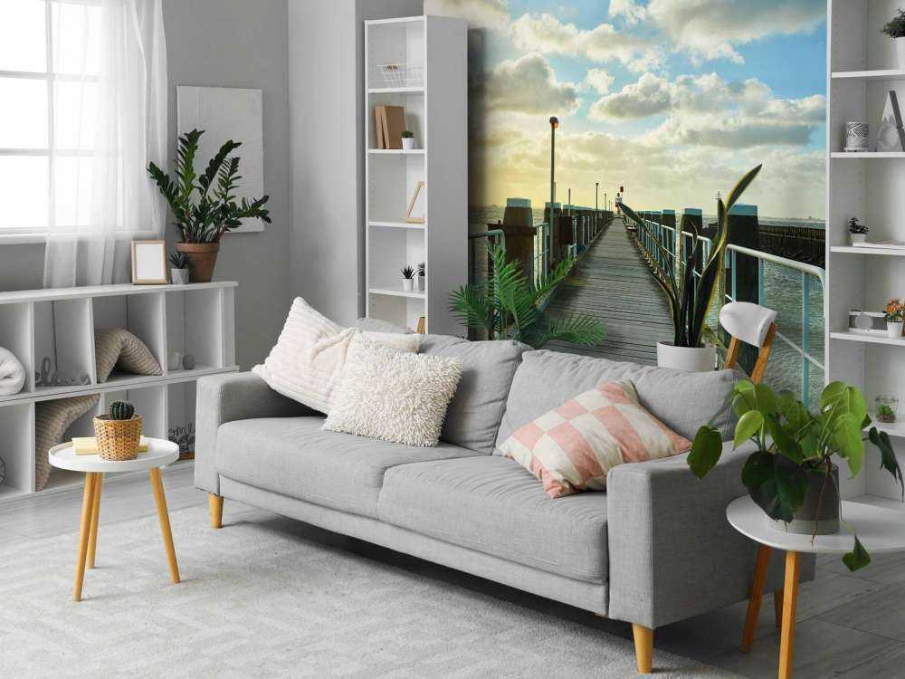 Scaffolding on the coast