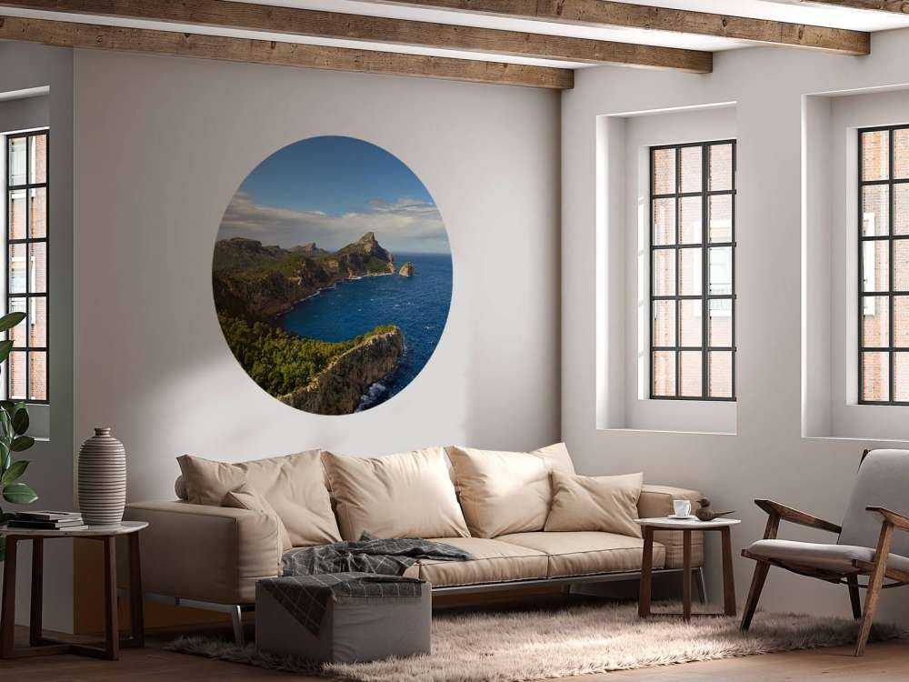 Flared rock in the sea