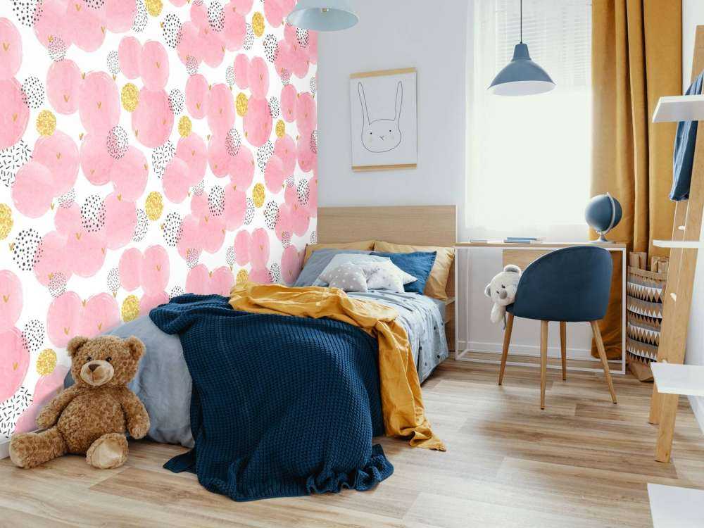 Pink and golden circles