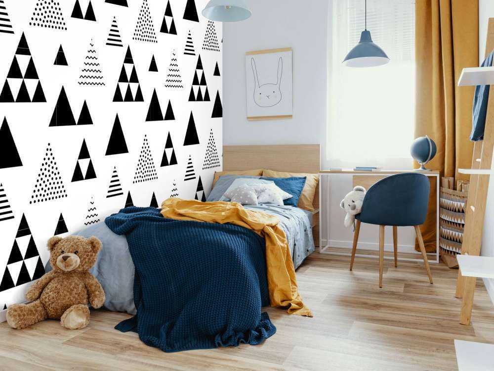 Triangles in black and white