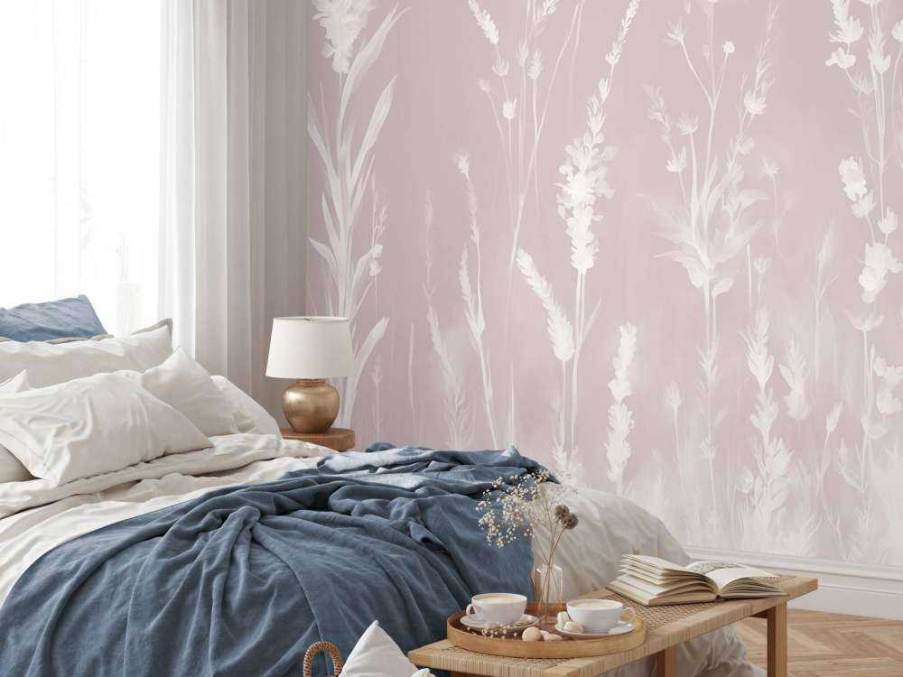 Lavender Glade Seamless Blush Pink