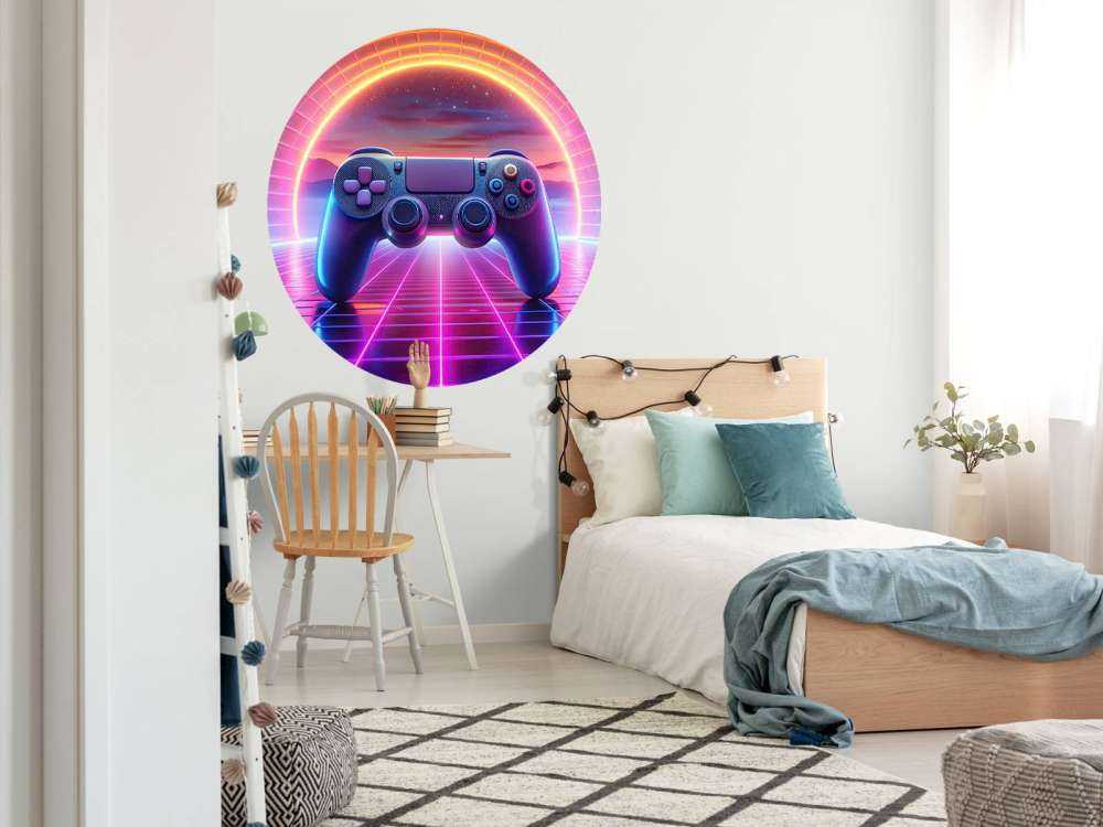 Retro Neon Game World