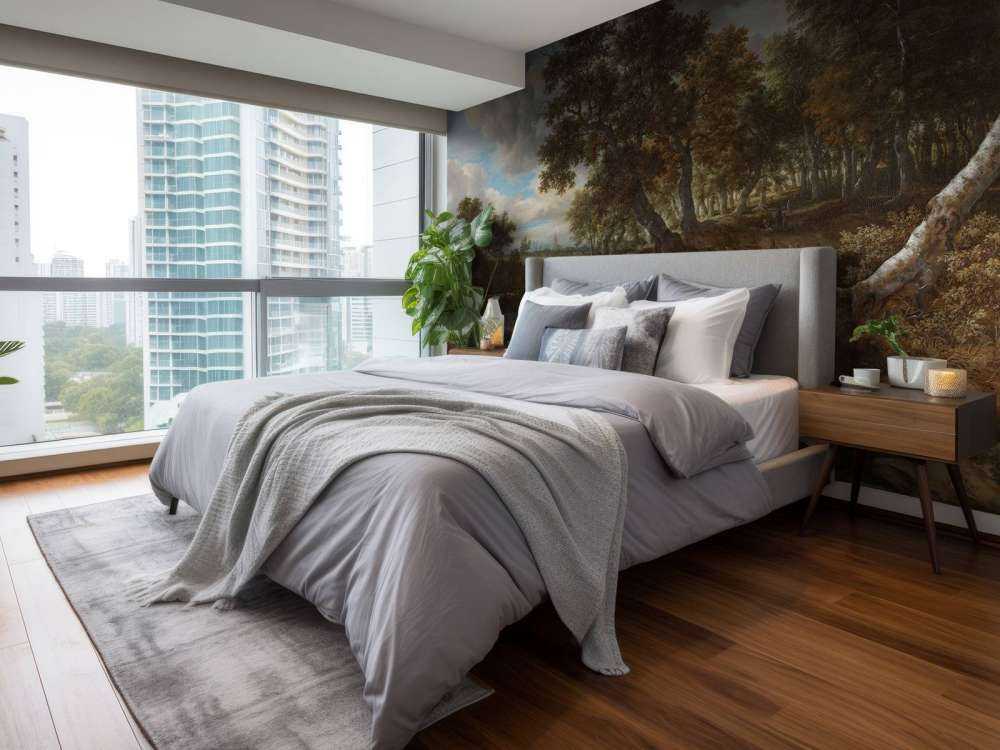 Landscape with waterfall