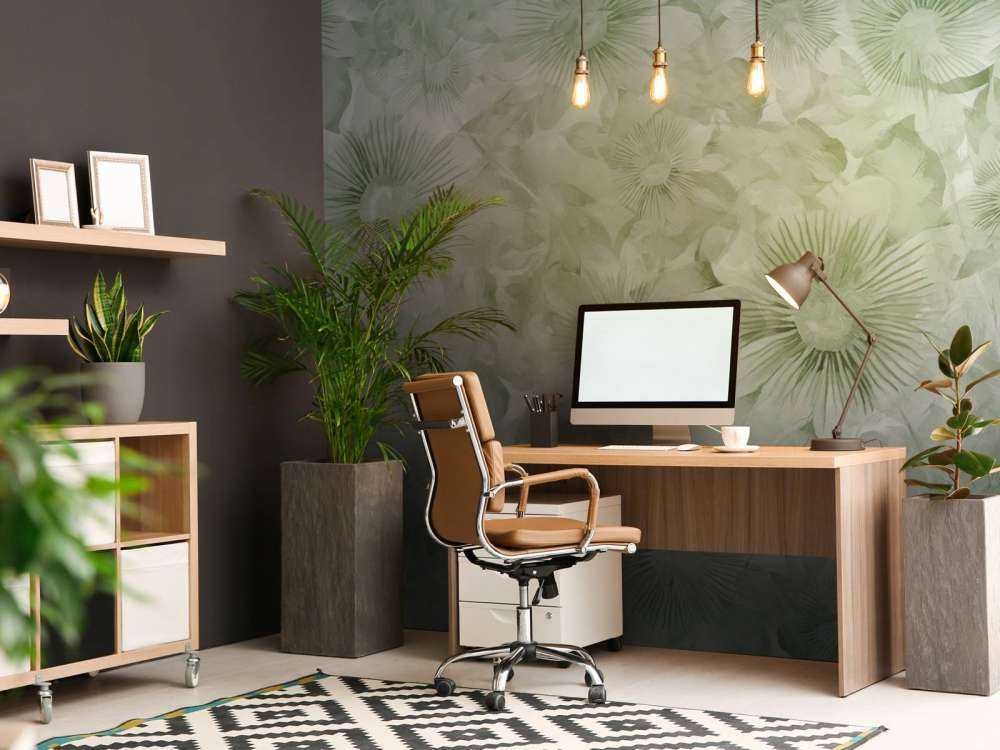 Botanical Watercolor Elegance Field Green