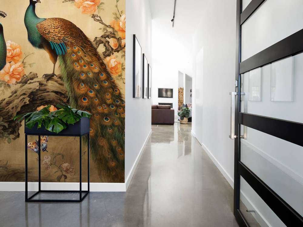 Peacock Dance in Blossom Glow