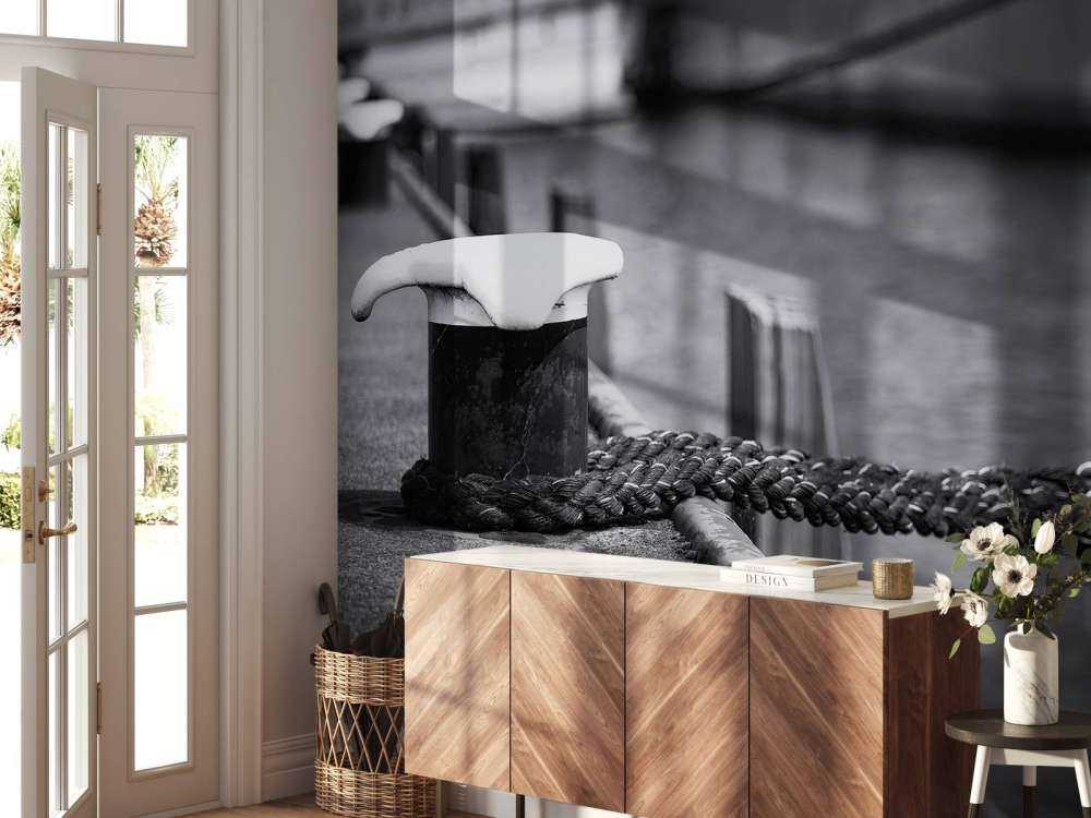 Moored passenger ship  