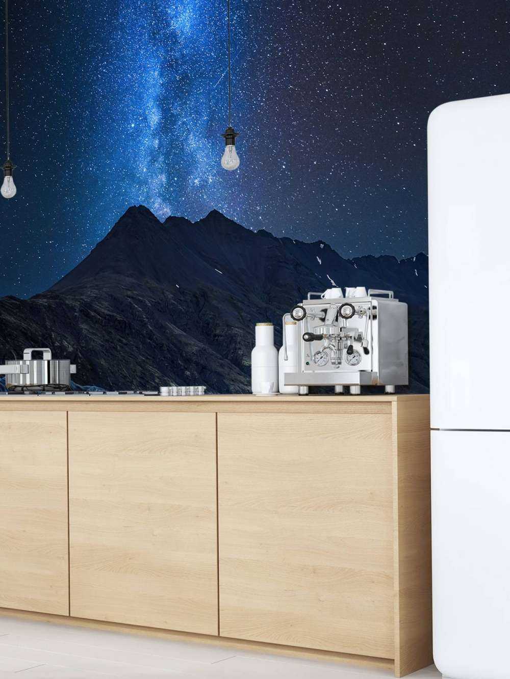 Milky Way near a Glacier