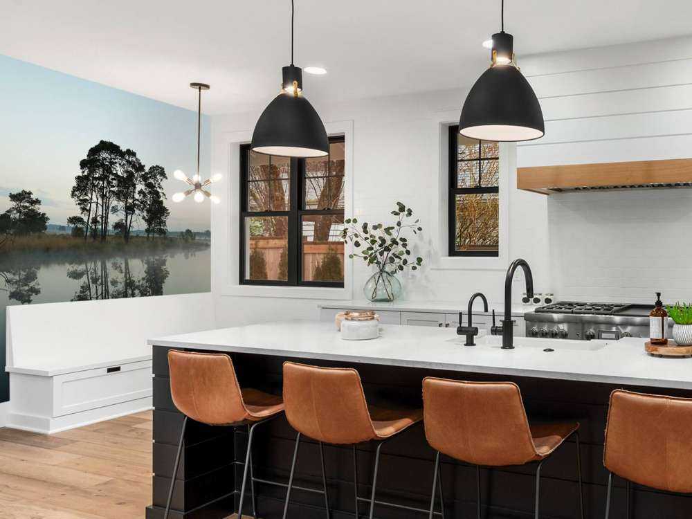 Trees along woodlands