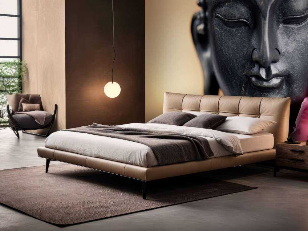 Buddha and pink orchid