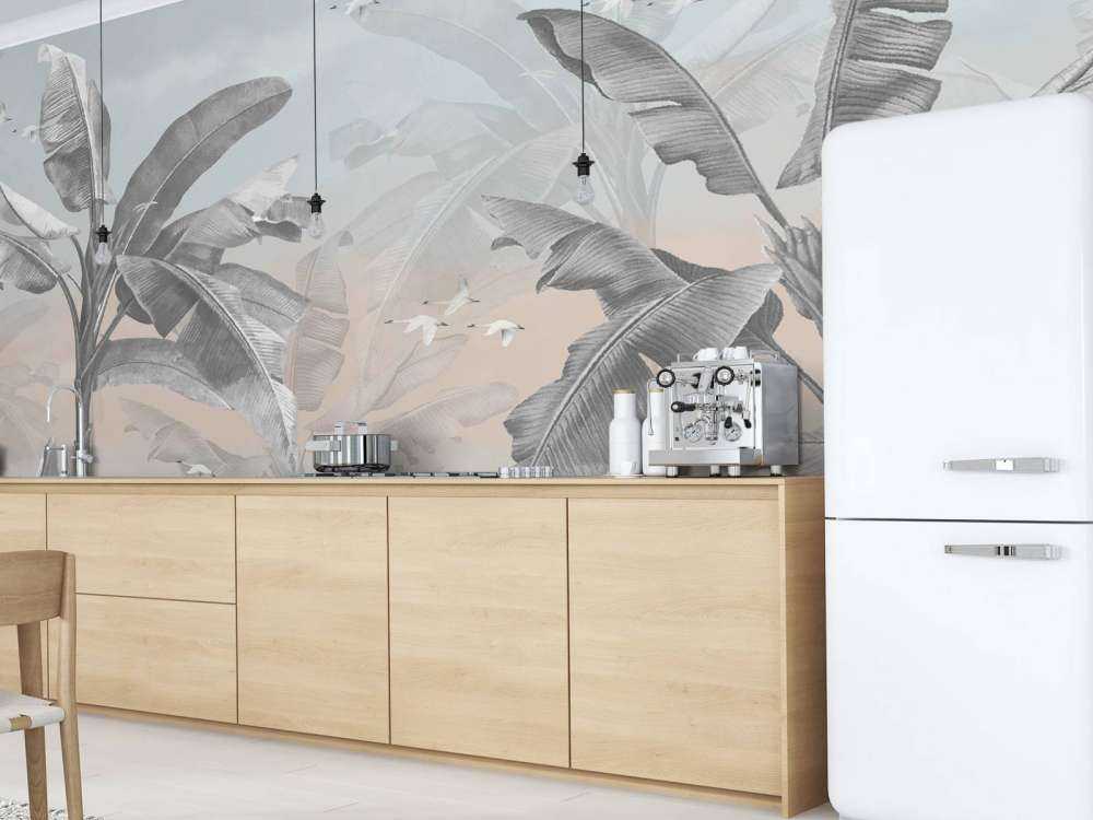 Tropical banana trees