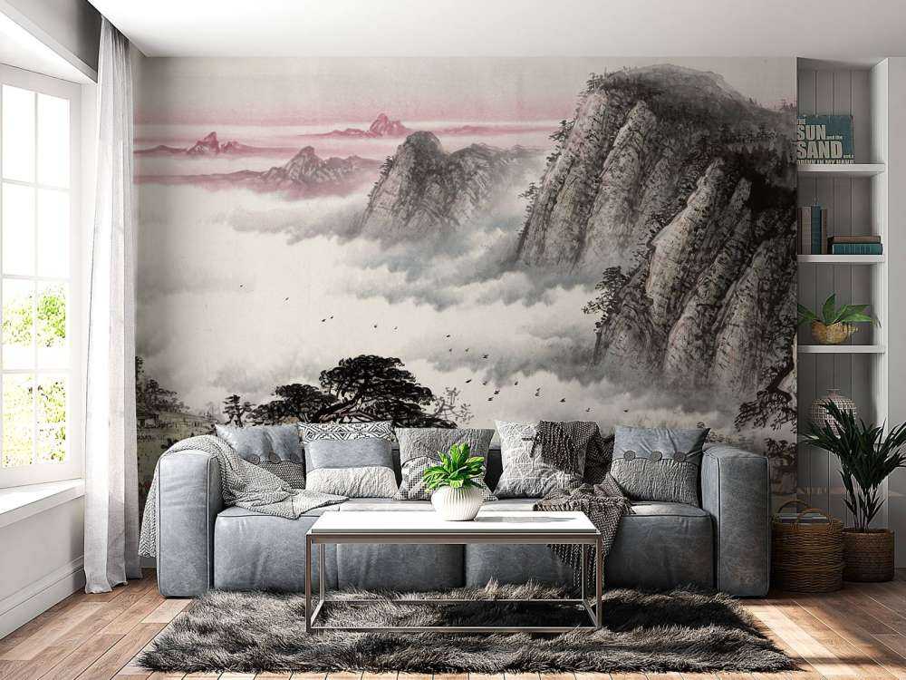 Chinese landscape traditionally