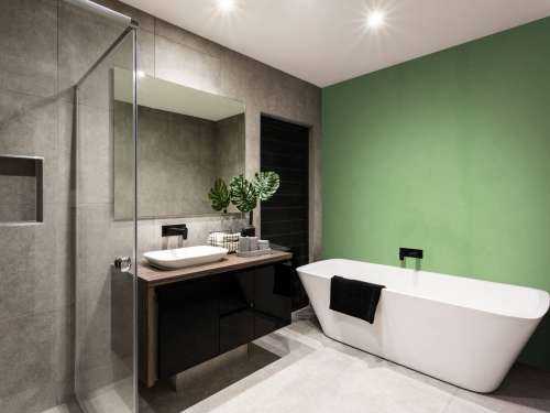 Sage green concrete