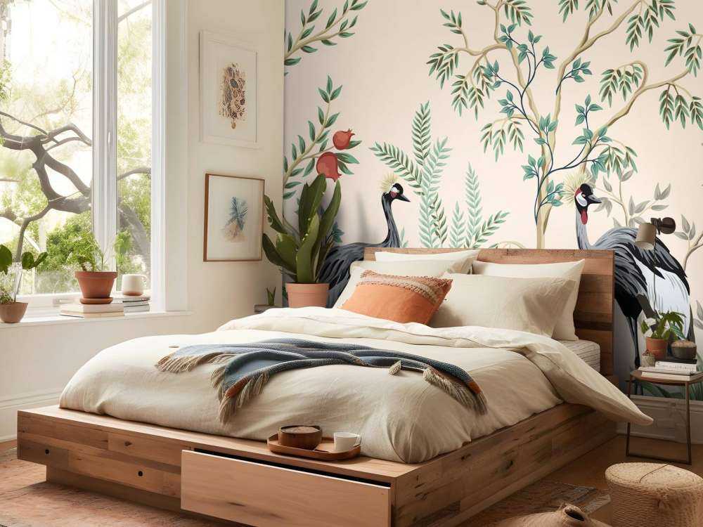 Illustratie van kraanvogels