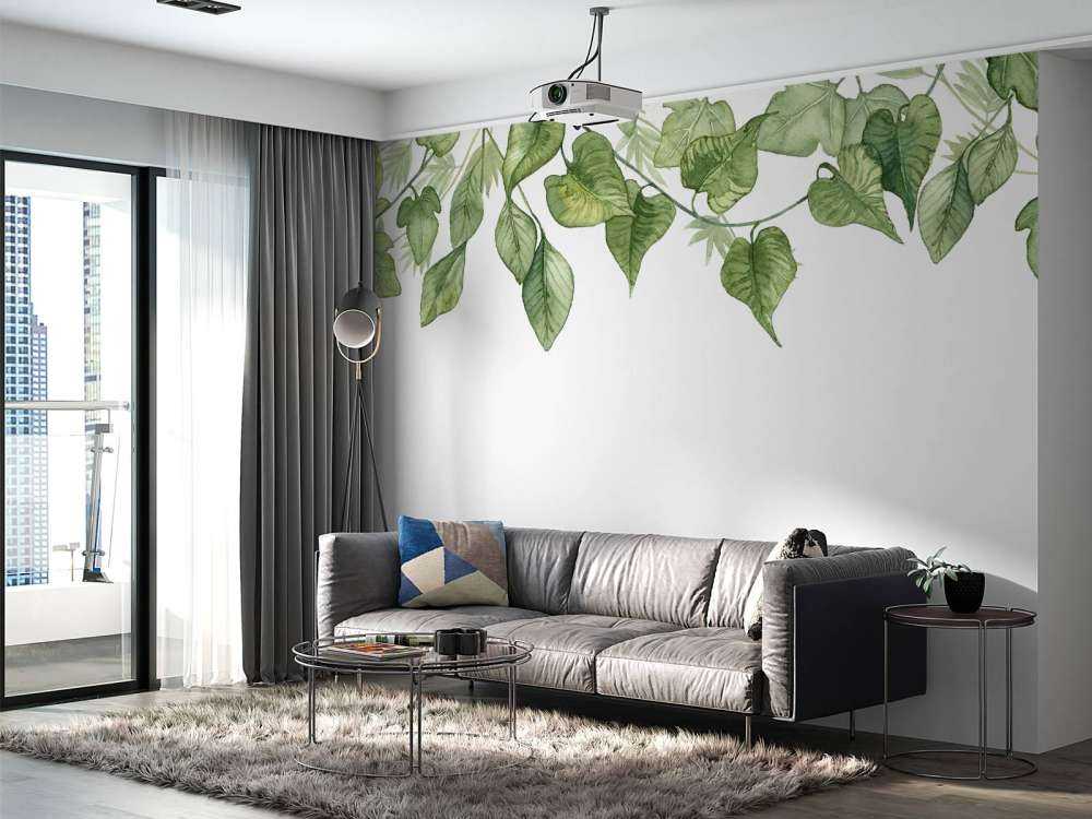 Hanging watercolour leaves