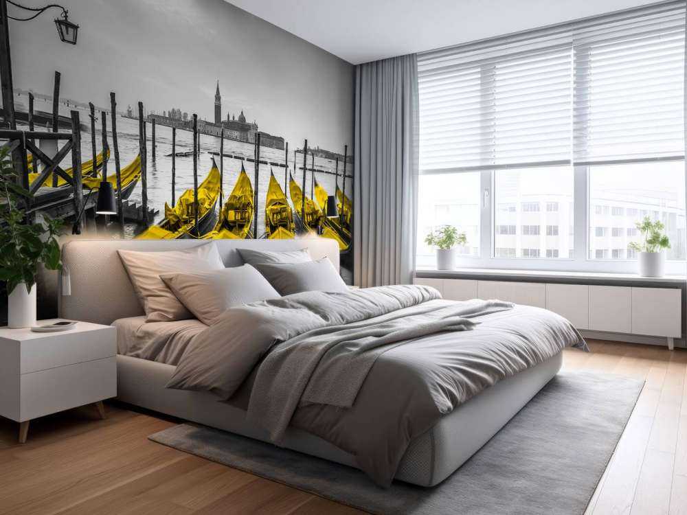 Gondolas along the canal