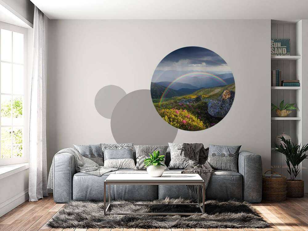 Landscape with flowers