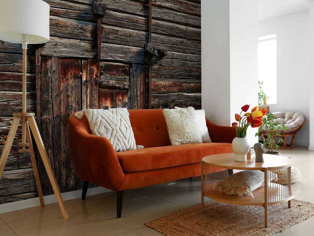 Old wood with beams