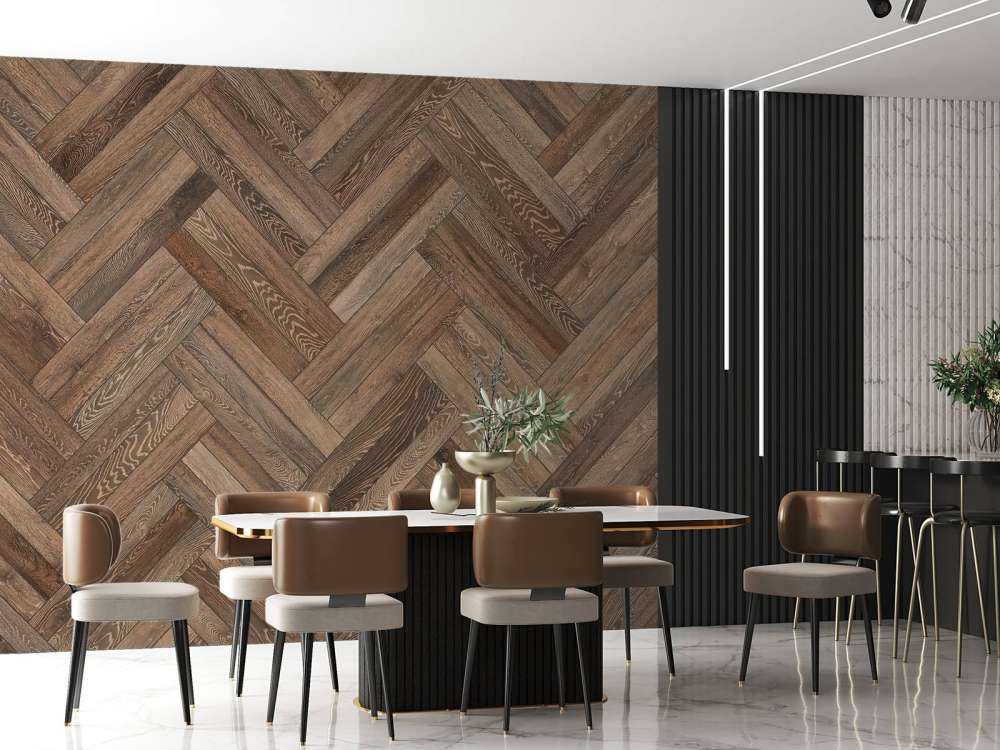 Wooden herringbone