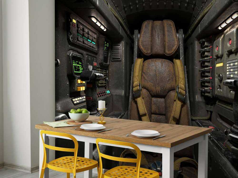 Spaceship cockpit
