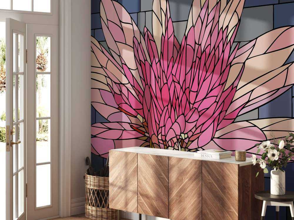 Pink flower in bloom