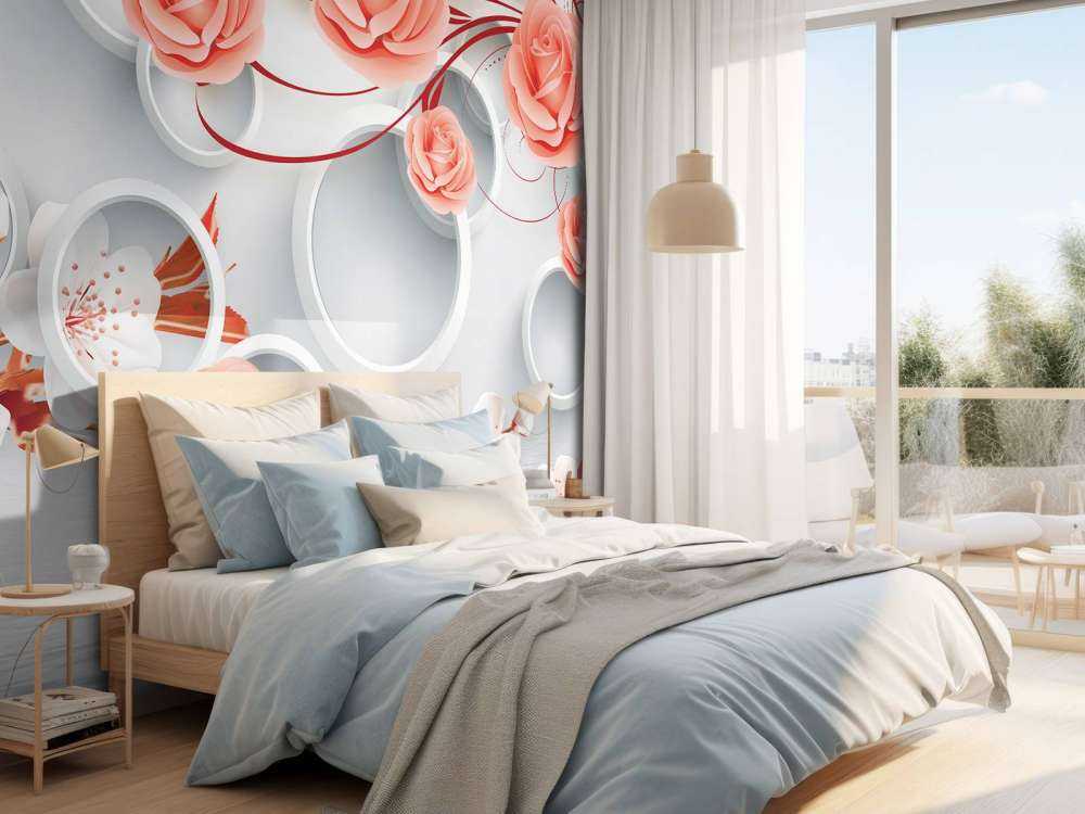 3D circles and flowers