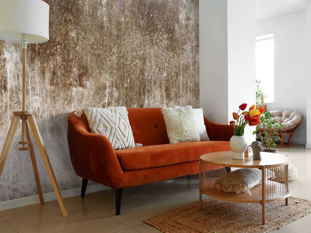 Old weathered brown wall