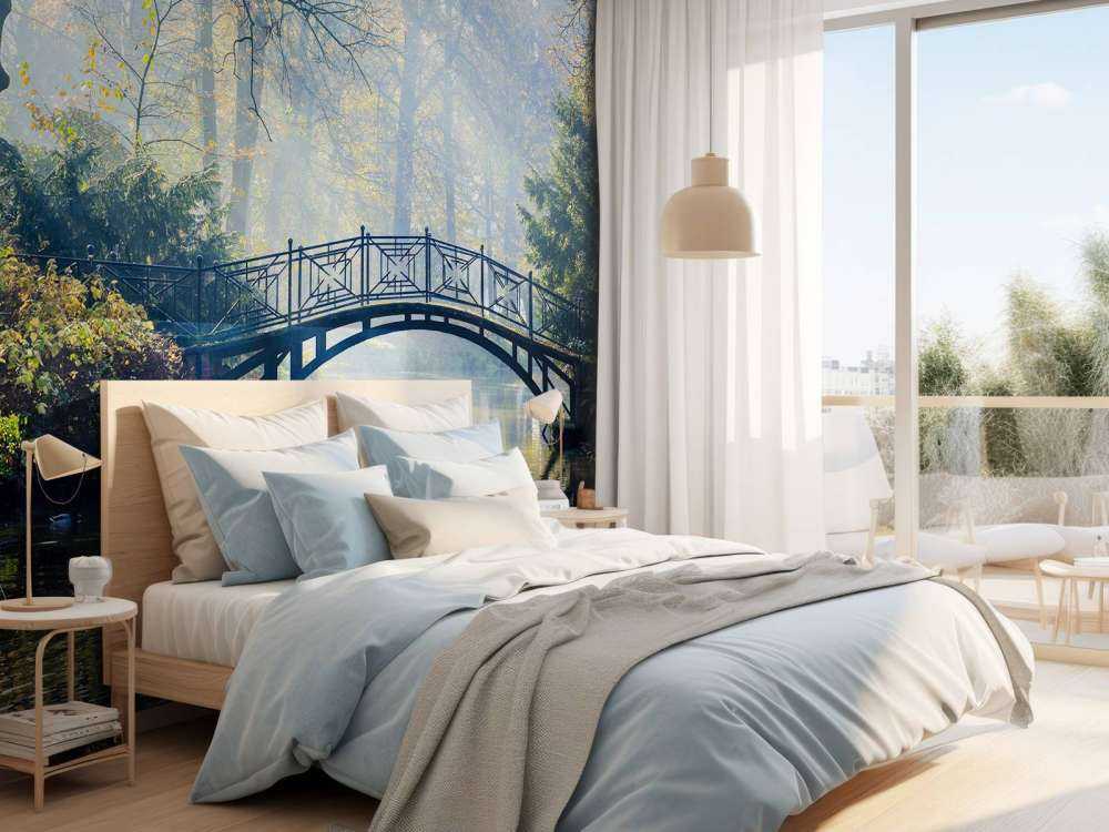 Old bridge in autumn