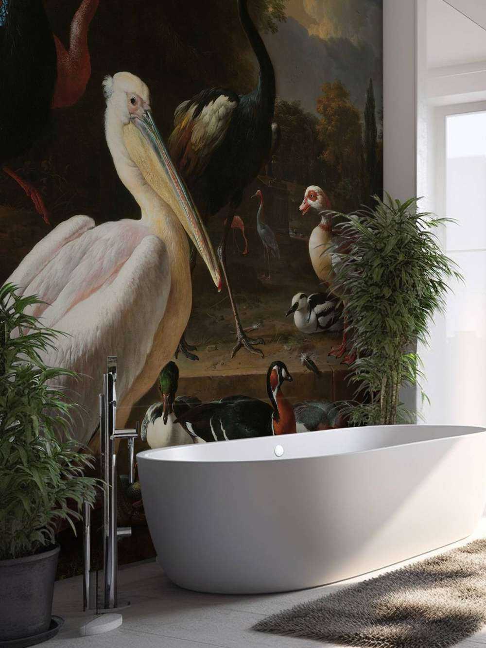 The floating feather