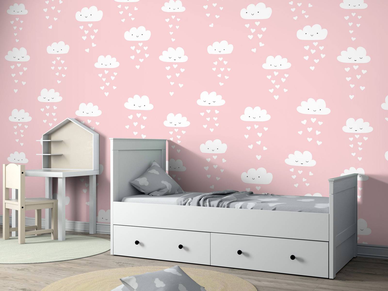Clouds and hearts