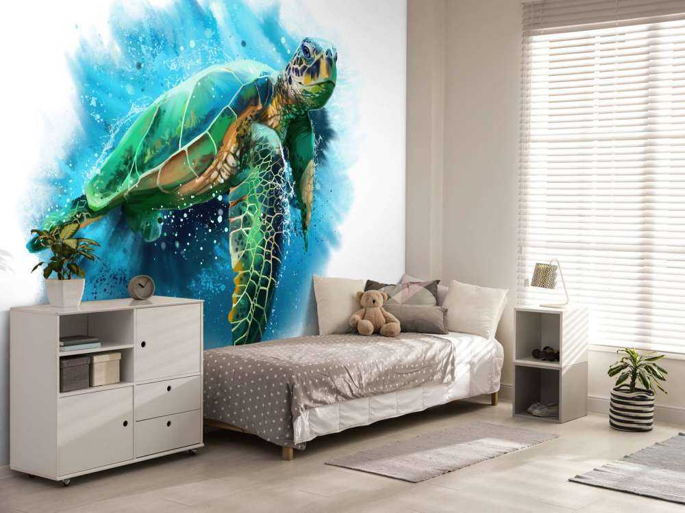 Signed sea turtle