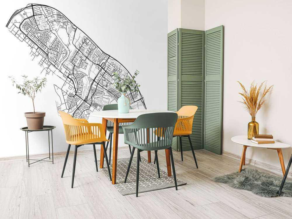 Plattegrond Amsterdam noord, wit