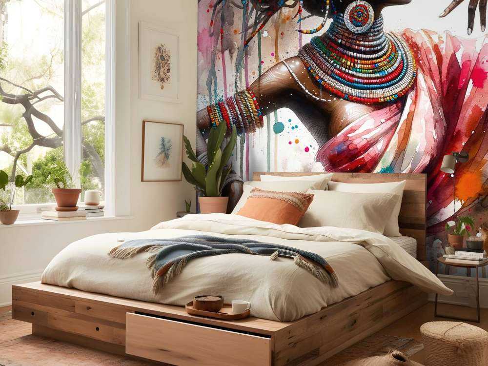 Watercolour African Dancer