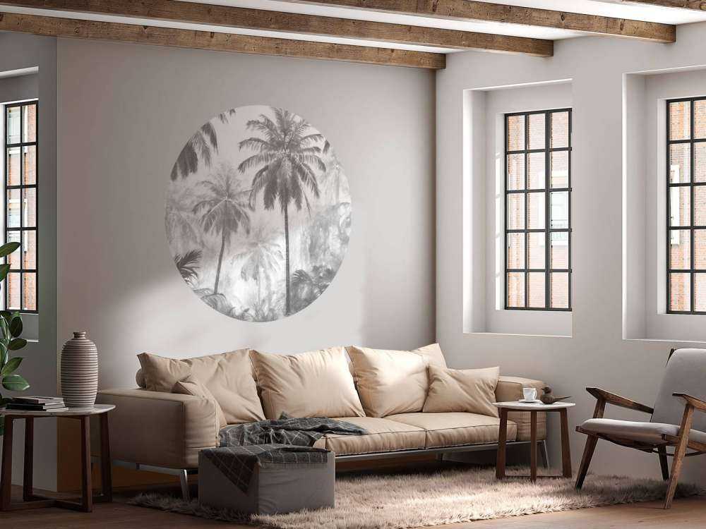 Misty Palm Forest