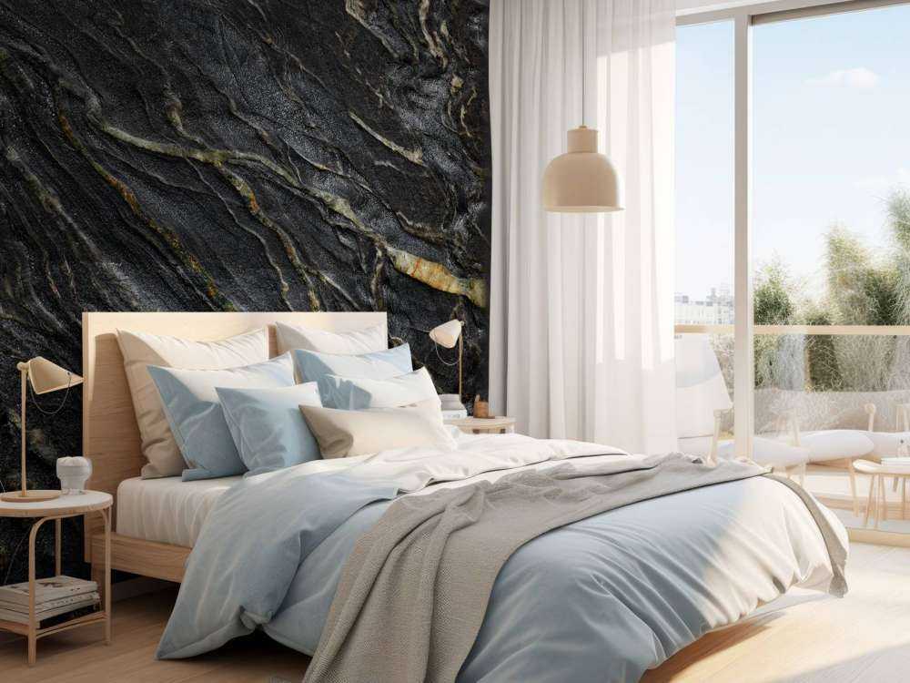 Marble with rough structure