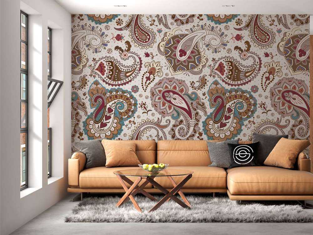 Colored flowers background