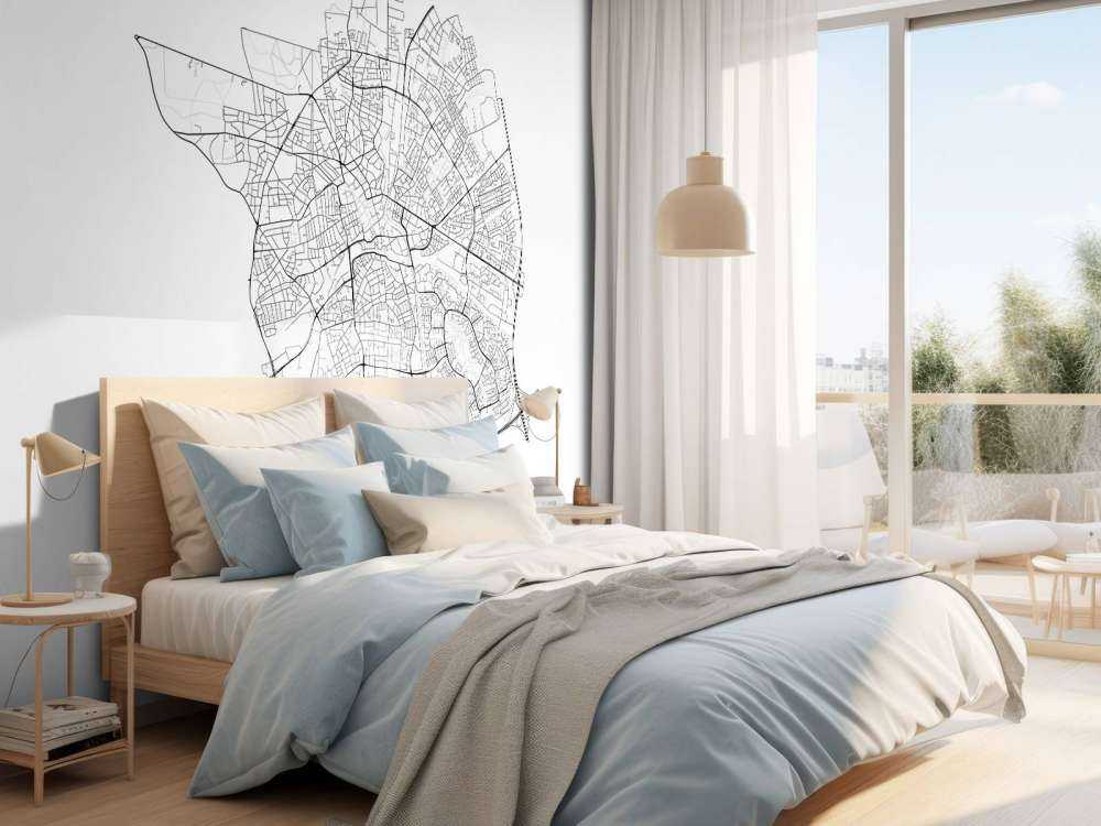 Map of Apeldoorn, white