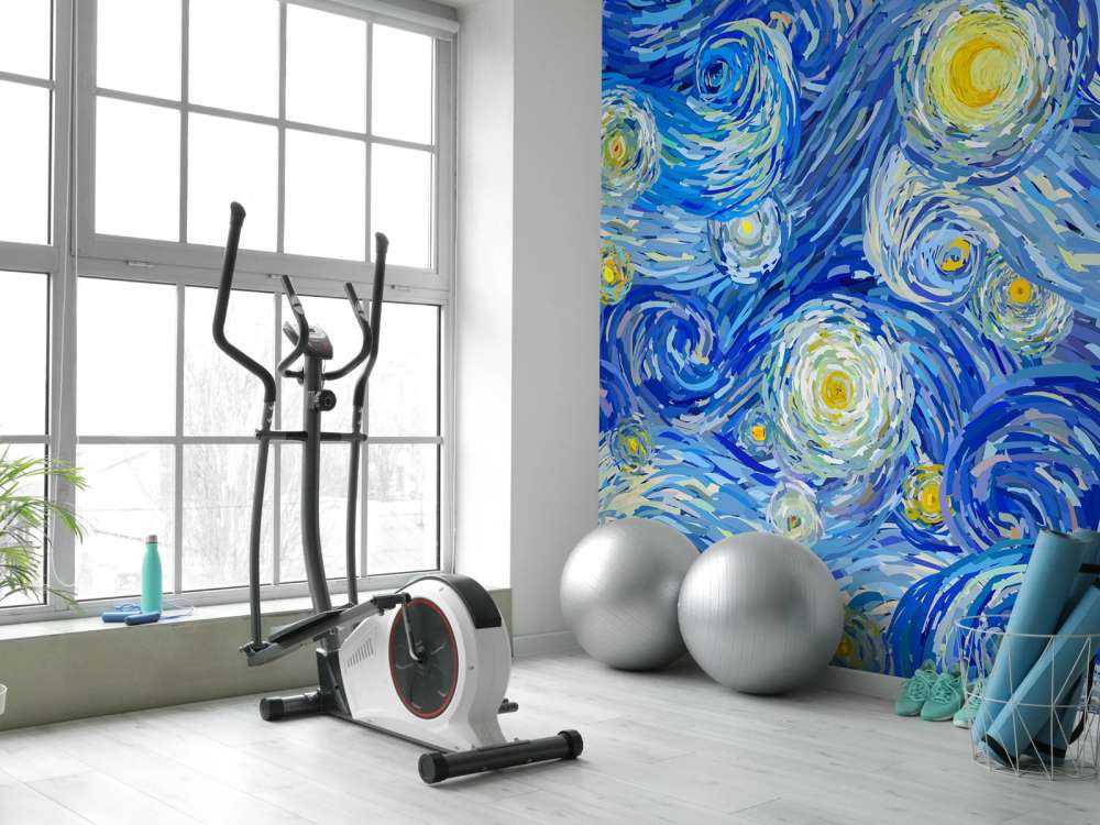 Starry night illustration
