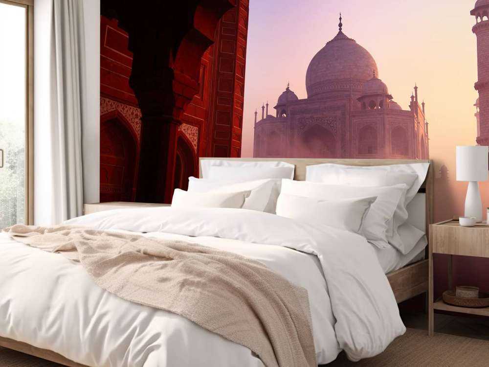 Taj Mahal at sunrise