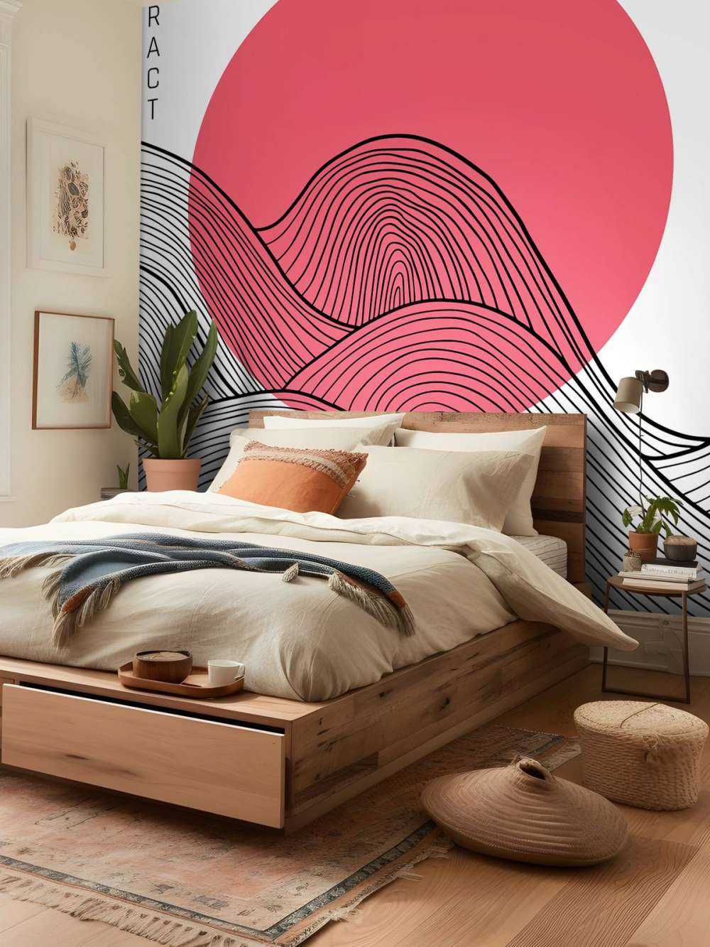 Abstracte zon illustratie