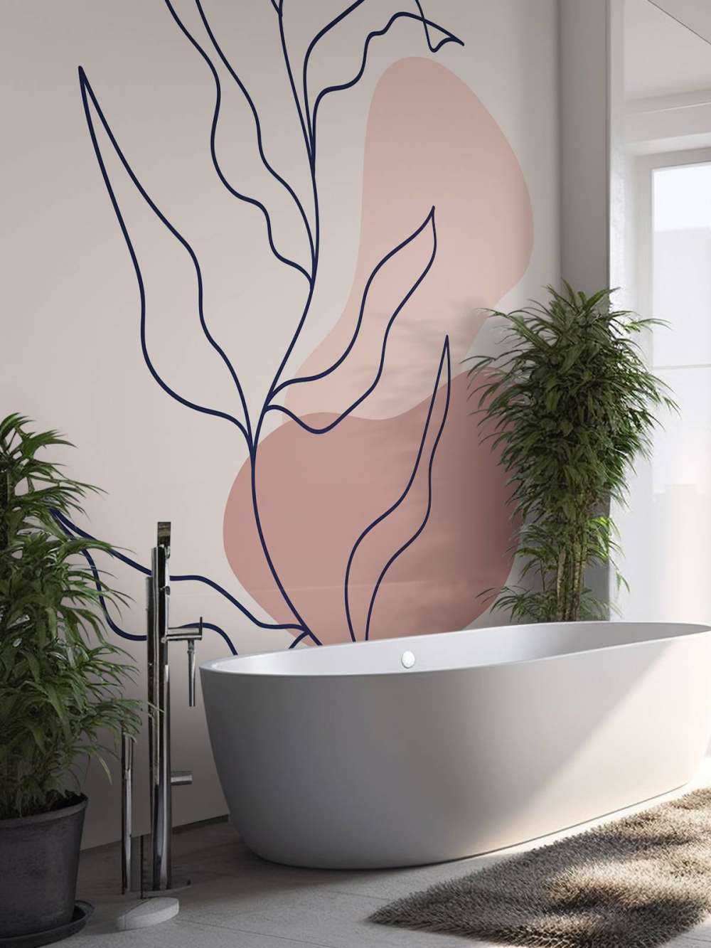 Abstracte plant en vormen